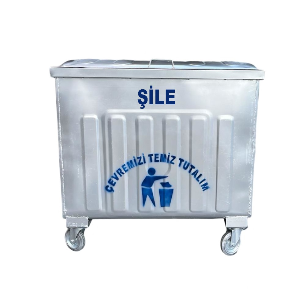 Şile 800 Litre Metal Çöp Konteyneri
